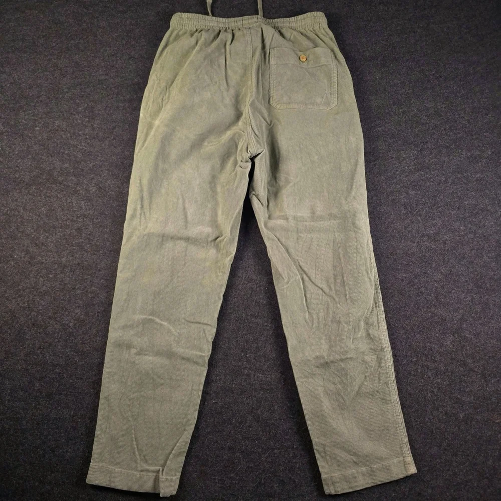 Todd Snyder Stretch Weekend Pants Corduroy Drawstring Elastic Green Men's XS